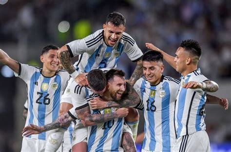 Lionel Messi Thiago Almada Score For World Champions Argentina Vs