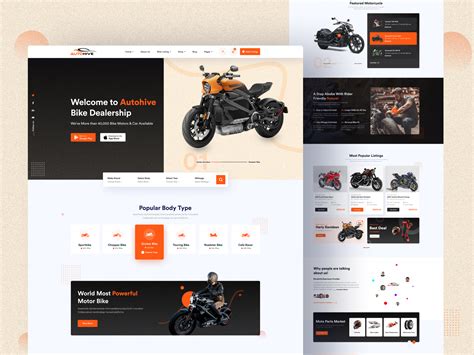 Motorcycle Dealership Website By Saiful Talukdar On Dribbble