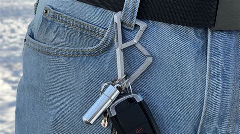 The Kootenay Titanium Carabiner Can Clip onto Pockets Too