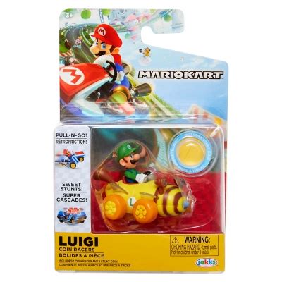 Jakks Pacific Mario Kart Figure Luigi Cm Playone