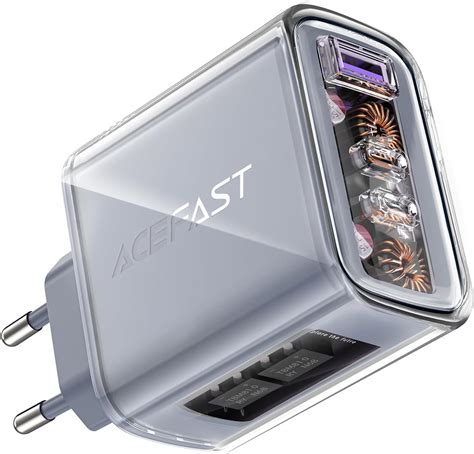 Acefast W Caricatore Usb C Rapido Caricabatterie Usb C Gan Iii Tech