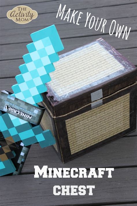 DIY Minecraft Chest - The Activity Mom