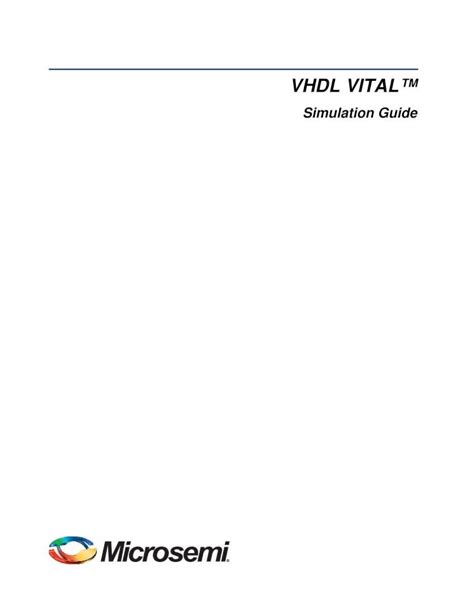 PDF VHDL VITAL Simulation Guide DOKUMEN TIPS