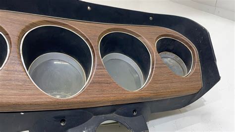 1969 Mustang Deluxe Woodgrain Dash Cluster Gauges Instrument Panel