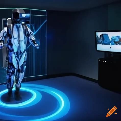 Person Using Futuristic Telepresence System On Craiyon