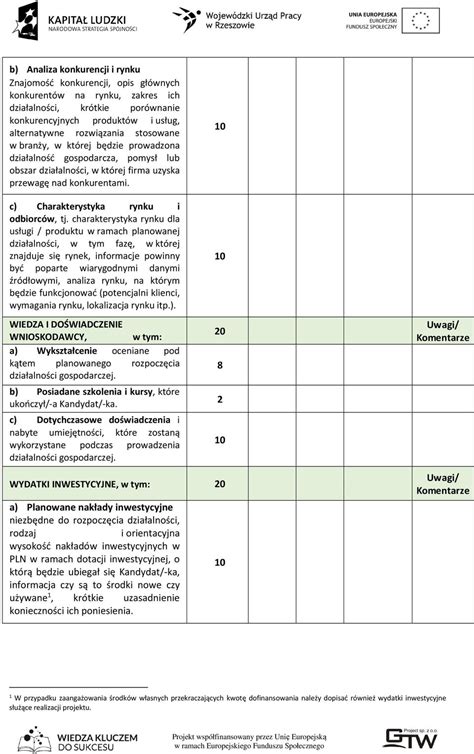 KARTA OCENY MERYTORYCZNEJ FORMULARZA REKRUTACYJNEGO PDF Darmowe