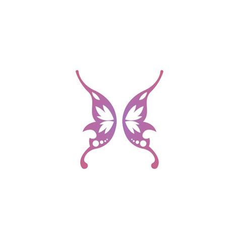 Schmetterling Symbol Logo Design Konzept Vorlage Illustration Premium