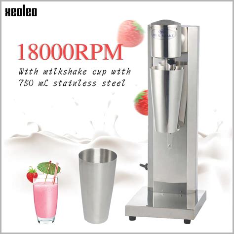 Xeoleo Commercial Milk Shake Machine Stainless Steel Milkshaker Bubble