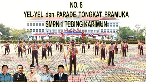 Yel Yel Dan Parade Tongkat Pramuka Smpn 1 Tebing Dalam Lomba Giat