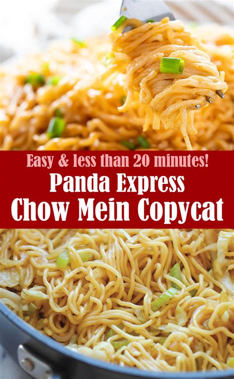 Easy Panda Express Chow Mein Copycat Recipe Reserveamana