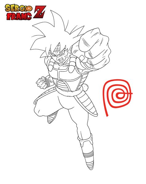 Bardock Dragon Ball Para Colorir El Secreto De La Esfera Del Drag N