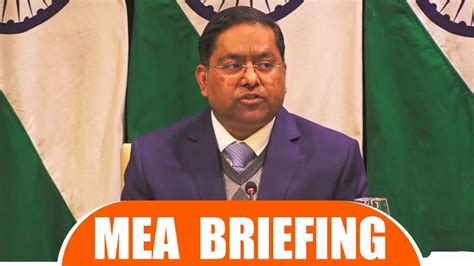 LIVE Weekly Media Briefing By MEA Spokesperson Randhir Jaiswal YouTube