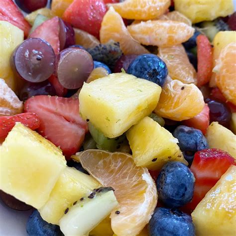 Taste The Rainbow This Colorful Fruit Salad Has A Tangy Honey Lime