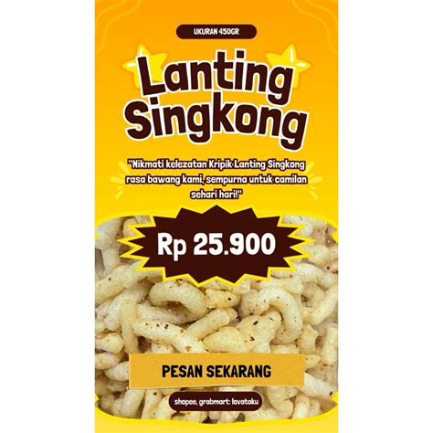 Jual Ready Lanting Bawang Klanting Singkong Khas Magelang Gr