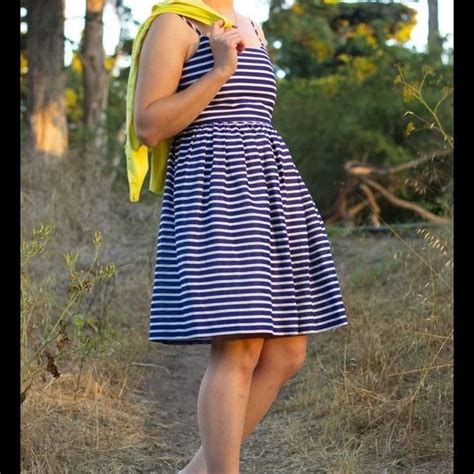 ⬇️💲j Crew Striped Blue And White Dress Nwt Striped Dress Outfit Blue