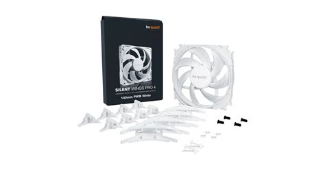 be quiet! Silent Wings Pro 4 140mm PWM White, Gehäuselüfter weiß, 140 mm