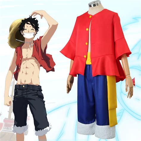 Anime Cosplay Costume：roronoa Zoro＆monkey Dluffy Cosplay Costume Luffy