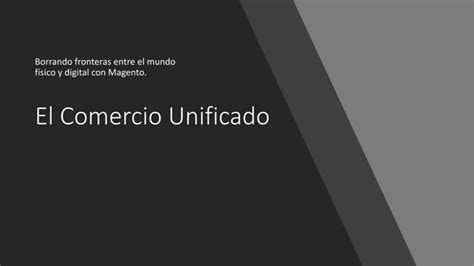 Eli Barnett El Comercio Unificado Borrando Fronteras Entre El Mundo