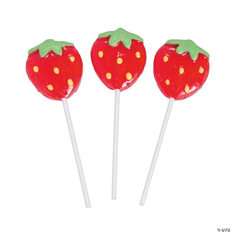 Strawberry Lollipops