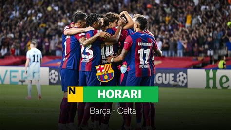 Barcelona Celta Alineación horario y dónde ver por TV hoy el