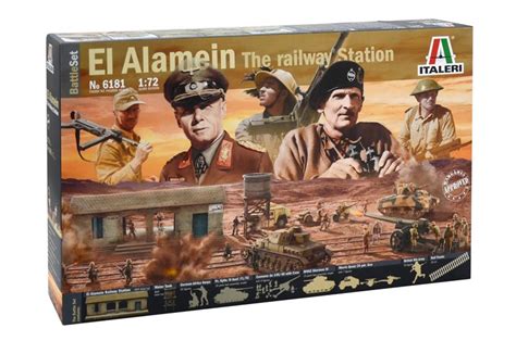 Italeri 1 72nd WWII Battle Of El Alamein Diorama Playset 6181