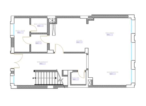 Modern Villa Ground Floor Layout Plan Details Dwg File Cadbull