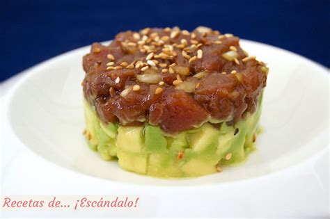 Tartar de atún rojo y aguacate una receta exquisita Recetas de