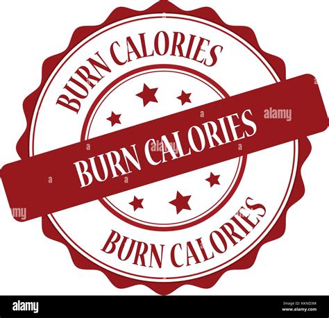 Burn calories stamp illustration Stock Vector Image & Art - Alamy