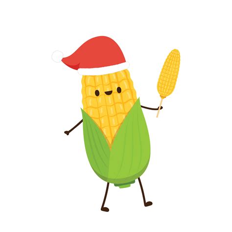 Corn Vector Corn Character Design Corn On White Background Corn