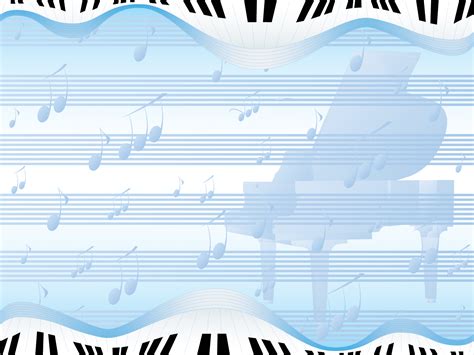 Piano Abstract Powerpoint Templates - Abstract, Blue, Music, White ...