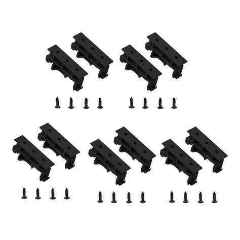 Bamill 5 Sets Pcb Din C45 Rail Mount Adapter Pcb Mount Bracket Clips