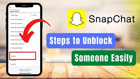 How To Unblock People On Snapchat YouTube