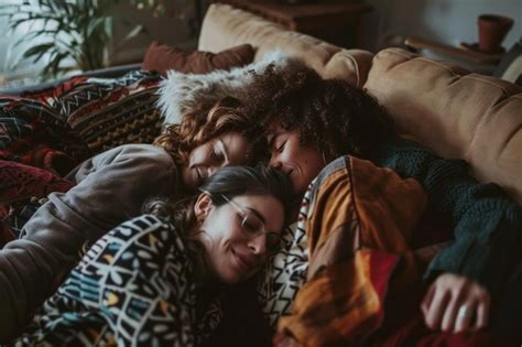 Premium Photo | A polyamorous group navigating parenthood together ...