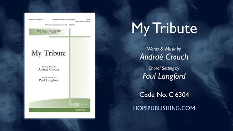 My Tribute Arr Paul Langford YouTube