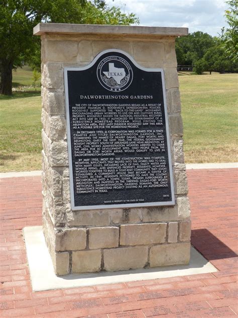 Texas Historical Marker City Of Dalworthington Gardens