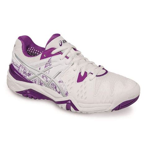 Asics Womens Gel Resolution 6 Limited Edition Tennis Shoes White