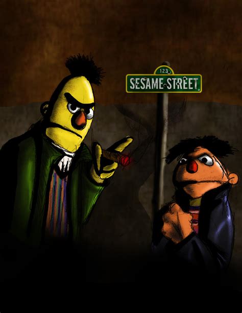 Bert and Ernie by smthcrim89 on DeviantArt