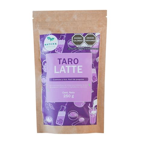 Taro Latte Polvo Instantáneo Fácil de Preparar Con Cuchara Incluida