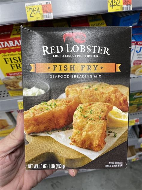 Walmart Grocery Store Red Lobster Fish Fry Mix Editorial Stock Photo