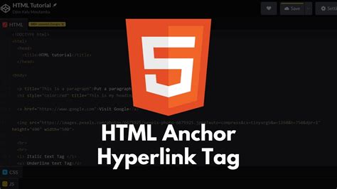 Html Tutorial 9 Html Anchor Tag Creating A Hyperlink In Html Youtube