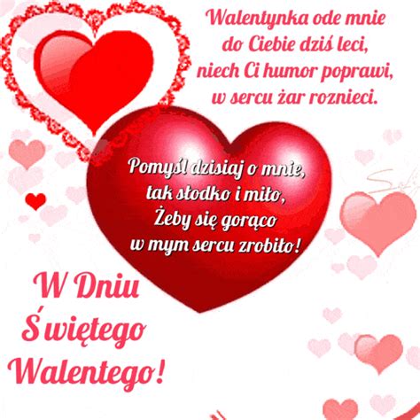 Kartka Z Wierszem Na Walentynki Gify I Obrazki Na Gifyagusi Pl Love