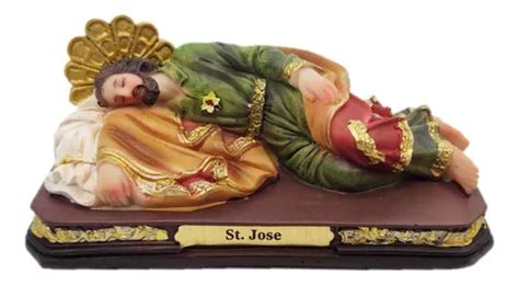 Bella Figura Religiosa San Jos Dormido Cm En Fina Resina