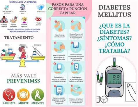 Diabetes TRIPTICO DIABETES MELLITUS QUE ES LA DIABETES SÍNTOMAS