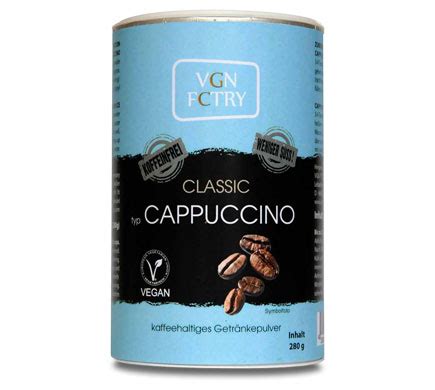 VGN FCTRY Instant Cappuccino Classic 280g Veggiedeli