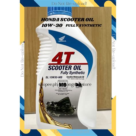 T Honda Scooter Oil W Fully Synthetic L Shopee Philippines