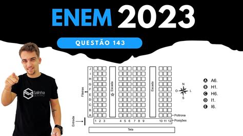 ENEM 2023 QUESTÃO 143 Uma pessoa comprou um ingresso para o cinema