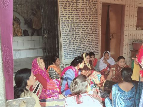 The Women Of The Self Help Group Cleaned The Shani Mandir Premises Of