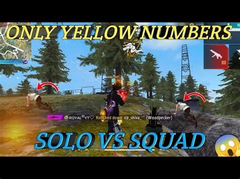 Freefire Solo Vs Squad Kills Grandmaster Players Grandmaster Push