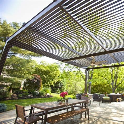 Popular Louver Roof Pergola Louvre Roof Motorized Sloping Automatic