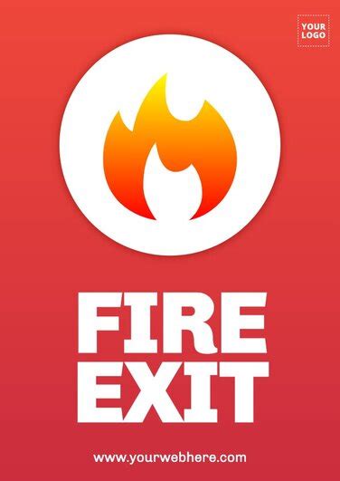 Customizable Emergency Exit Sign Templates